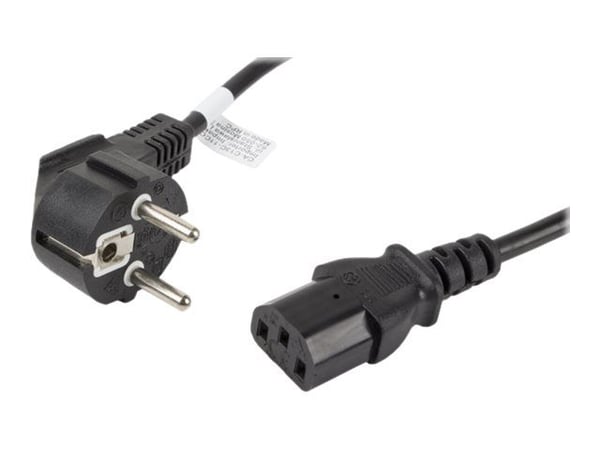 VIRTAJOHTO CEE 7/7->IEC 320 C13 1.8M VDE SUORA MUSTA LANBERG