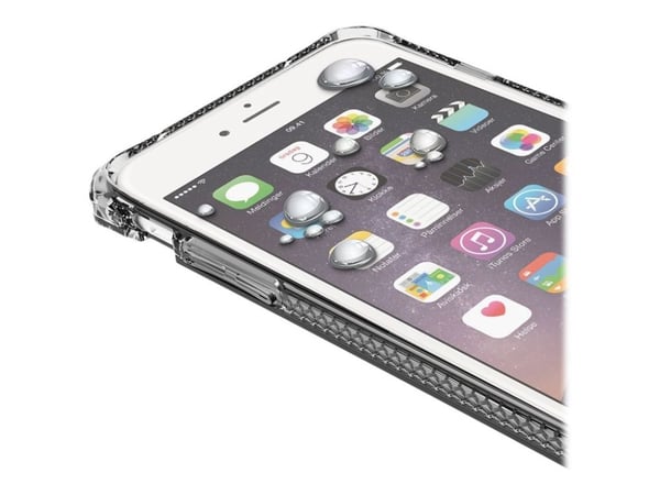 ITSKINS Spectrum360 - Bagsidecover til mobiltelefon - termoplastisk polyuretan (TPU) - sort - for Apple iPhone 6 Plus, 6s Plus