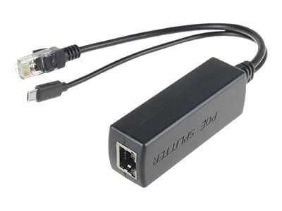 MicroConnect - PoE splitter - DC 48 V - utgangskontakter: 1 - svart