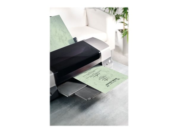 Sigel Design Paper DP263 - Pastellgrønn - A4 (210 x 297 mm) - 90 g/m² - 100 ark marmorert papir