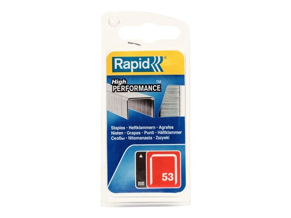 Rapid - Stifter - No. 53 - 6 mm - galvanisert metalltråd - forsinket - pakke av 1080