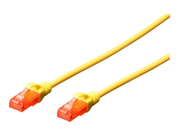 Digitus DK-1612-050/Y, 5 m, Cat6, U/UTP (UTP), RJ-45, RJ-45, Keltainen