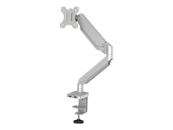 Fellowes Platinum Series - Monteringssett - justerbar arm - for Skjerm - aluminium - sølv - skjermstørrelse: inntil 27" - skrivebordsmonterbar