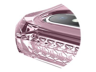 ITSKINS Spectrum Clear Antimicrobial - Baksidedeksel for mobiltelefon - termoplast-polyuretan (TPU), Impacthane - Lys lyserød - for Apple iPhone X, XS