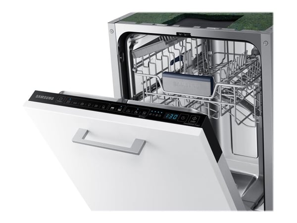 Samsung DW50R4060BB, fullbygget, slank (45 cm), berøringskontroll, kurv