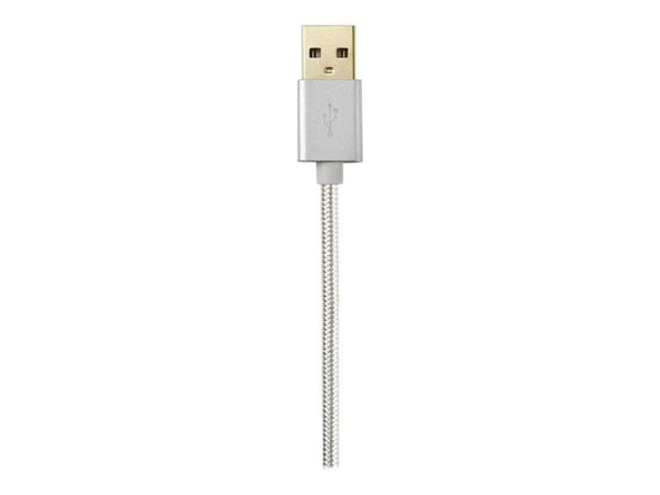 Nedis - Lightning-kabel - USB hann til Lightning hann - 3 m - aluminium