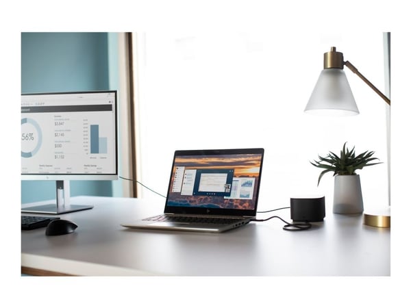 HP Thunderbolt Dock 230W G2 w/ Combo Cable - Dokkingstasjon - 2 x DP, DP, Thunderbolt, VGA - 1GbE - 230 watt