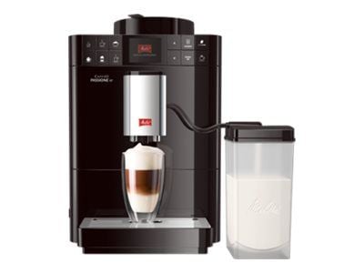 Melitta CAFFEO Passione OT - Automatisk kaffekokare med mjölkskummare - 15 bar - svart