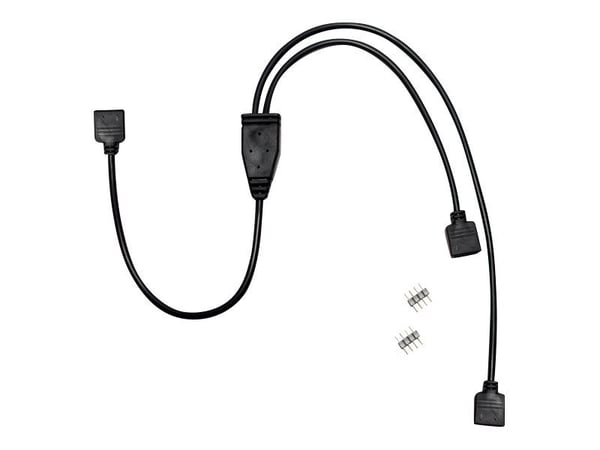 Inter-Tech - Strømsplitter - 4-pins strøm til 4-pins strøm - 48 cm