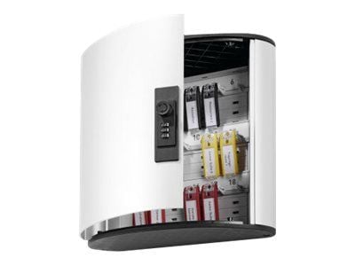 Nøgleskab Durable KEY BOX CODE 18 aluminium med 18 kroge og kodelås 302x118x280 mm