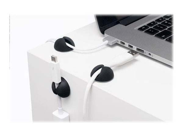 Bluelounge CableDrop Mini - Kabelklemme - svart (en pakke 9)