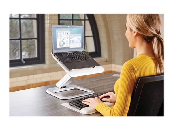 Fellowes Hana Laptop Support - Ställ för bärbar dator - 19" - vit