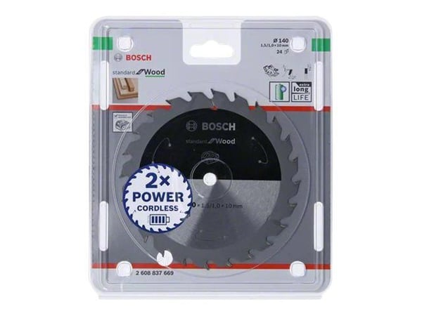 Bosch PYÖRSSISAHANTERÄ ACCU STD WOOD 140X10MM 24T