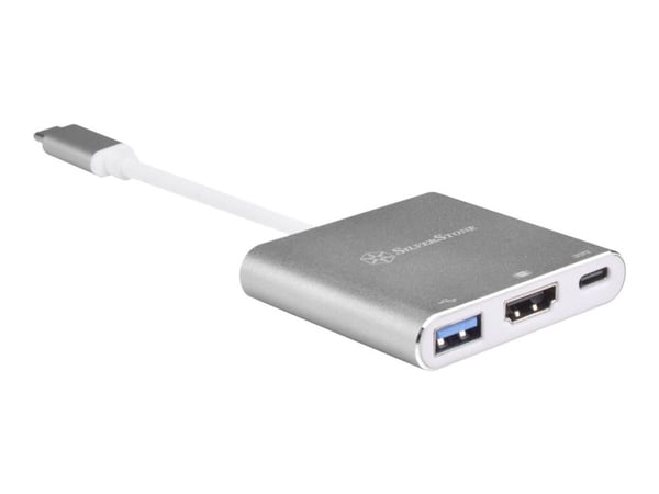 SilverStone EP08 - Extern videoadapter - USB-C 3.1 - HDMI - träkol