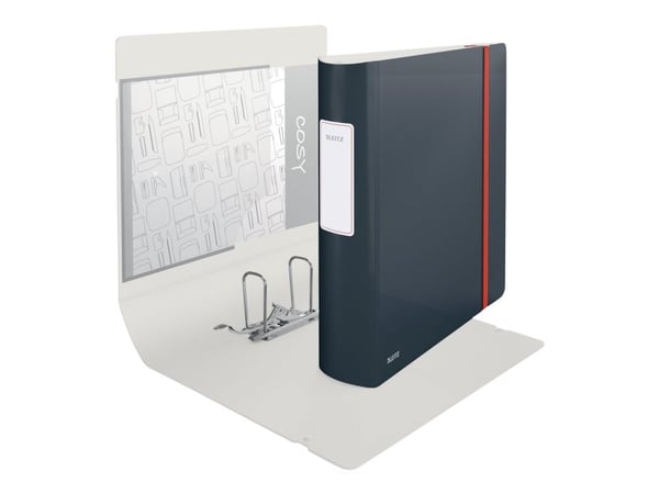 Leitz 180° Active Cozy - Hevarmbuefil - bokryggbredde: 82 mm - for A4 (210 x 297 mm) - kapasitet: 500 ark - fløyelsgrå