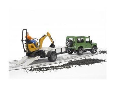 Bruder JCB Micro excavator 8010 CTS and construction worker toy