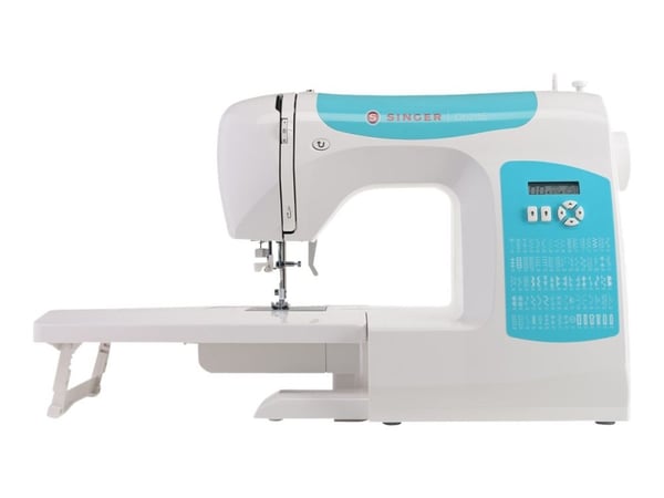 SINGER C5205-TQ, Sininen, Valkoinen, Automaattinen ompelukone, Ompelu, 1 Askel, LCD, Painikkeet, Kosketus