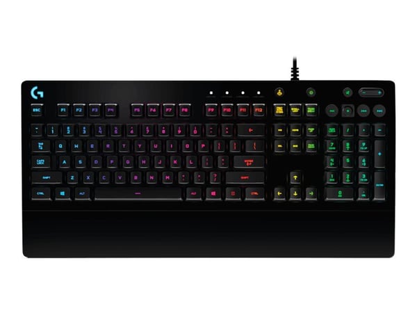 Logitech G G213 Prodigy, Täysikokoinen (100 %), Langallinen, USB, QWERTY, RGB LED, Musta