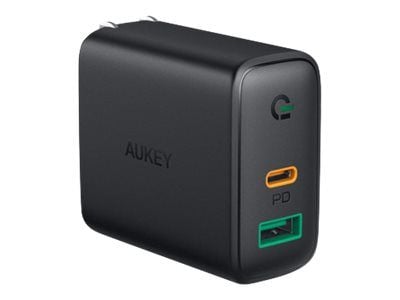 AUKEY Focus Duo, Sisätila, AC, 20 V, Musta