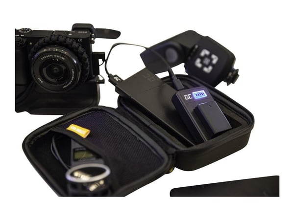 Green Cell - Batterilader - 2.5 watt - 0.6 A - svart - for GoPro HERO5; HERO6