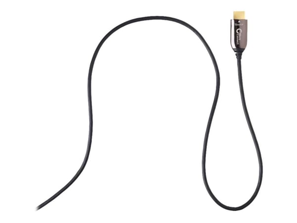 MicroConnect - Sett for HDMI-kabel med Ethernet - 10 m - hybridkobber / fiberoptikk - svart - aktiv optisk hybridkabel, støtte for Dolby TrueHD, 4 ...