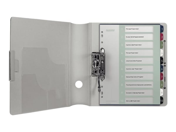 Leitz Style - Inndeler - 10 deler - fortrykt: 1-10 - for A4 Maxi - med fliker