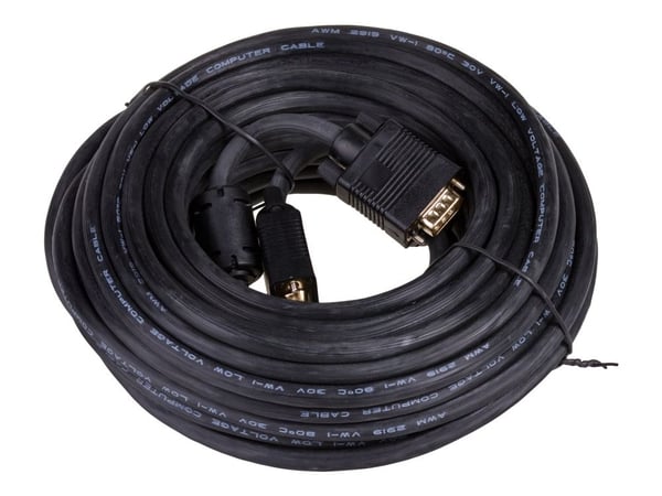 Akyga - VGA-kabel - HD-15 (VGA) (hann) til HD-15 (VGA) (hann) - 15 m - svart
