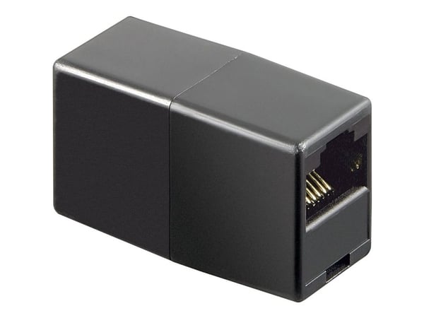 goobay - ISDN-adapter - RJ-45 (hunn) til RJ-45 (hunn) - svart