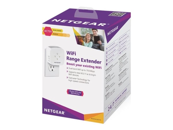 NETGEAR EX3110 - Rekkeviddeutvider for Wi-Fi - Wi-Fi 5 - 2.4 GHz, 5 GHz