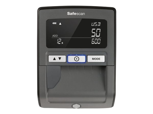 Safescan 185-S - Falskmyntsdetektor - automatisk - EUR, GBP, USD, SGD, HKD, CNY, JPY, MYR - svart
