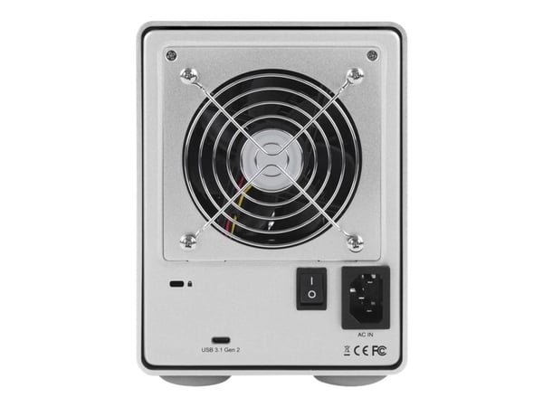 OWC Mercury Elite Pro Quad harddiskkabinett 4-brønns SATA-600 USB 3.2 Gen 2 sølv