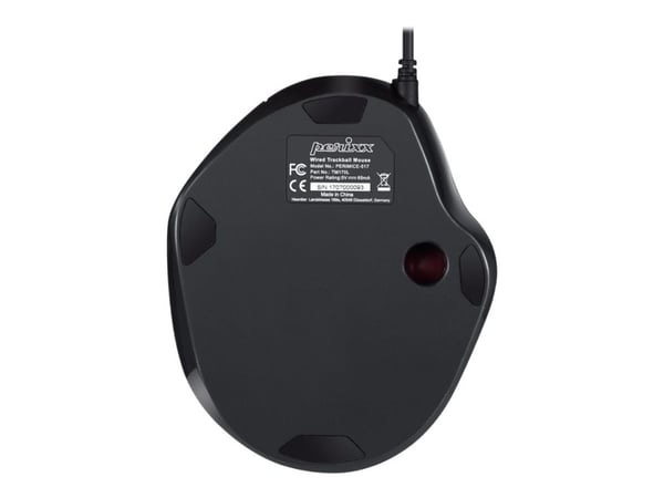 Perixx PERIMICE-517 - Mus - ergonomisk - høyrehendt - laser - 7 knapper - kablet - USB - svart