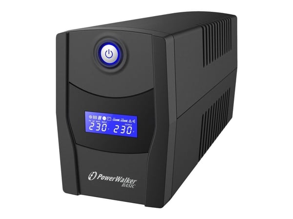 PowerWalker Basic VI 800 STL - UPS - AC 162 - 290 V - 480 watt - 800 VA - 7.2 Ah - USB - utgangskontakter: 2