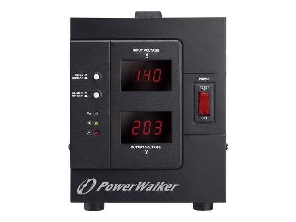PowerWalker AVR 1500 SIV FR - Automatisk strømregulator - AC 230 V - 1200 Watt - 1500 VA - output-stikforbindelser: 2 - lajittelu