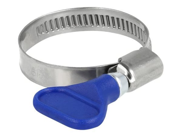 DeLOCK 19515, Butterfly clamp, Sininen, Muovi, Ruostumaton teräs, Muovipussi, 2,5 cm, 4 cm