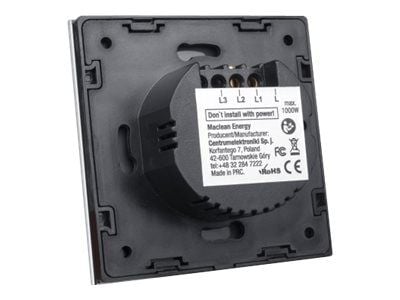Maclean Energy MCE704W - Touch light switch - 2 vippbrytare - AC 110-240 V - vit