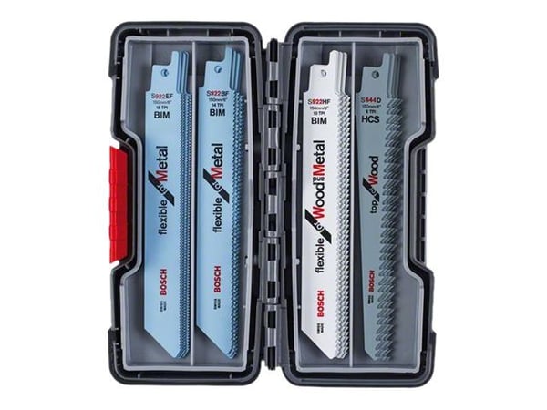 Bosch flexible for Wood and Metal - Sagbladsett - for tre med spiker, stålrør, profiles - 20 deler - lengde: 150 mm