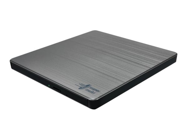 Hitachi-LG Data Storage GP60NS60 - Platestasjon - DVD±RW (±R DL) / DVD-RAM - 8x/6x/5x - USB 2.0 - ekstern - sølv Hitachi-LG Data Storage GP60NS60 - Platestasjon - DVD±RW (±R DL) / DVD-RAM - 8x/6x/5x - USB 2.0 - ekstern - sølv