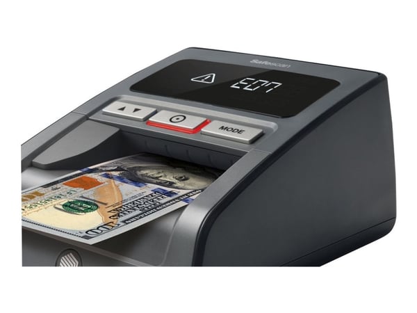 Safescan 185-S - Falskmyntsdetektor - automatisk - EUR, GBP, USD, SGD, HKD, CNY, JPY, MYR - svart