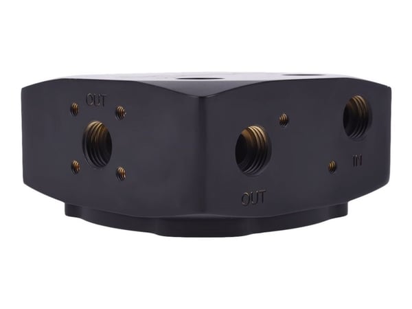 Alphacool Eisdecke D5 - Liquid cooling system pump top - mørkesvart