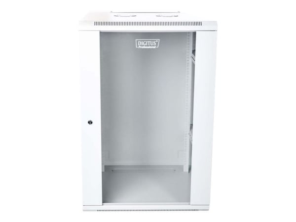 DIGITUS Professional DN-W19 15U/600 - Skap - veggmonterbar - grå, RAL 7035 - 15U - 19"