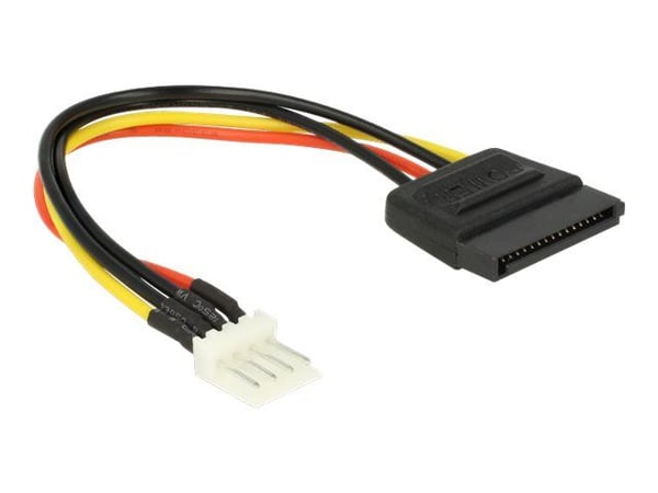Delock - Strømadapter - 4-pin mini-strømkontakt (hann) til SATA-strøm (hann) - 15 cm