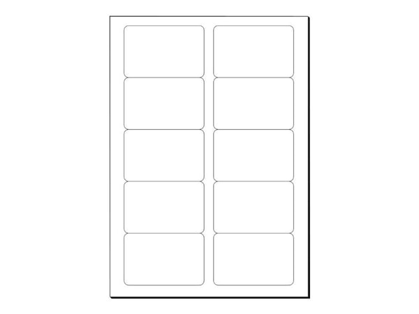 Sigel LP799 - Sterkt hvitt - 85 x 55 mm - 225 g/m² - 400 kort (40 ark x 10) visittkort