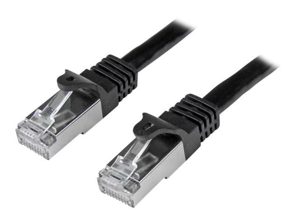 Startech 3m CAT6 Ethernet Cable, 10 Gigabit Shielded Snagless RJ45 100W PoE Patch Cord, CAT 6 10GbE SFTP Network Cable w/Strain Relief, Black, Wiri...
