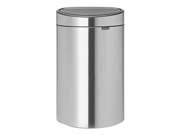 Brabantia Touch Bin - Søppelbøtte - flipp-lokk - 33 L - håndtak - avfallssortering - rustfritt stål, plast - mattstål