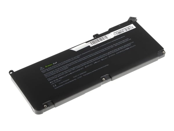 Green Cell - Batteri til bærbar PC (tilsvarer: Apple A1331) - litiumpolymer - 5200 mAh - svart - for Apple MacBook 13.3" (Mid 2009, Mid 2010)