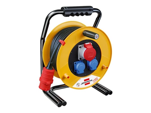 Brennenstuhl 40m H07RN-F 5G1,5, 40 m, 3 AC-pistorasia(a), IP44, Monivärinen, 230 V, 16 A