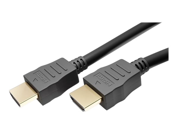 goobay - High Speed - HDMI-kabel med Ethernet - HDMI hann til HDMI hann - 2 m - svart - rund, 8K-støtte