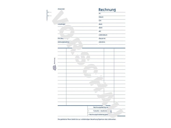 Avery Zweckform - Fakturaskjema - 100 ark - A5 (148 x 210 mm)