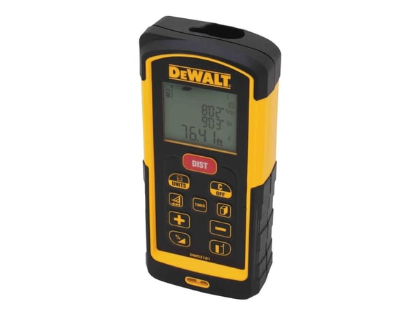 DeWALT DW03101 Laseretäisyysmittari Musta, keltainen 100 m